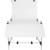 StudioKing Table de prise de vue ST-60 100x200 cm (100 cm), Fond de studio, Blanc