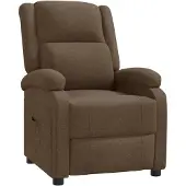 vidaXL Fauteuil relax brun Tissu
