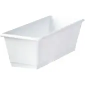 Geli Bac à fleurs Standard plastique 60x17x14 cm blanc (60 x 17 x 14 cm)