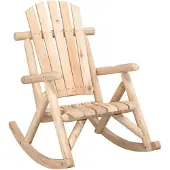 vidaXL Chaise à bascule de jardin 69x96x101 cm bois massif épicéa