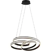 TRIO Lampe suspendue Nuria 60 cm noir