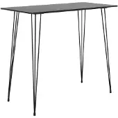 vidaXL Table de bar noire 120x60x105 cm