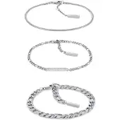 Calvin Klein Linked Bracelet Argenté Femme