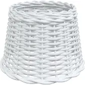 vidaXL Abat-jour blanc Ø30x20 cm osier