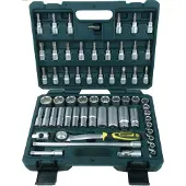 BRÜDER MANNESMANN Kit de clés à cliquet 61 pièces 3/8"