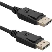 Qoltec DP v1. / DP v1. DisplayPort Noir (0.06 m), Câble vidéo, Noir
