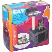 CAT Arbre à chat avec maison et lit 68CM