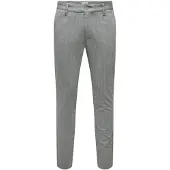 Only & Sons Pantalon chino 'Mark' gris / blanc