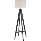 Searchlight Lampadaire rural Easel 148 cm noir avec taupe