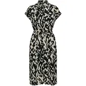 ONLY Robe-chemise 'Hannover' gris clair / noir