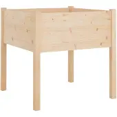 vidaXL Jardinière d'extérieur 70x70x70 cm bois de pin massif