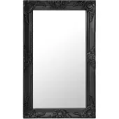 vidaXL Miroir mural style baroque 50x80 cm noir