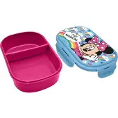 Kids Euroswan Minnie Boîte à sandwich arc-en-ciel + couve, Lunch box, Bleu, Pink