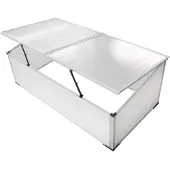 vidaXL Frühbeet sans fond avec 2 couvercles