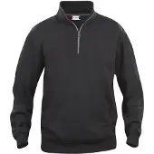 Clique Unisexe, Pull-over, Basic Half Zip, Bleu, (L)