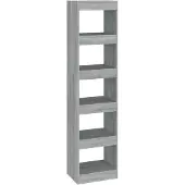 vidaXL Bibliothèque/Séparateur de pièce Sonoma gris 40x30x166 cm