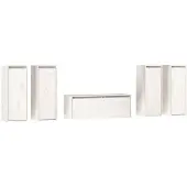 vidaXL Armoires TV 5 pcs. Blanc Pin massif