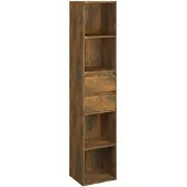 vidaXL Bibliothèque Chêne fumé 36x30x171 cm Bois d'ingénierie