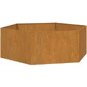 vidaXL Jardinière Rouillé 138x120x45 cm Acier corten