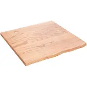 vidaXL Dessus de table marron clair 60x60x2 cm bois chêne traité