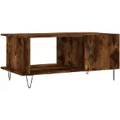 vidaXL Table basse chêne fumé 90x50x40 cm bois composite