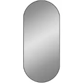 vidaXL Miroir mural Noir 100x45 cm Ovale