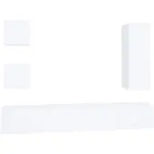 vidaXL Ensemble de 5 meubles TV blanc en bois composite