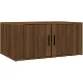 vidaXL Table basse marron imitation chêne 80x50x36 cm Bois composite
