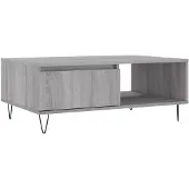 vidaXL Table basse Gris Sonoma 90x60x35 cm Bois composite