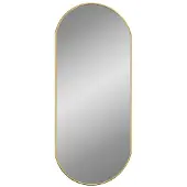 vidaXL Miroir mural Doré 70x30 cm Ovale