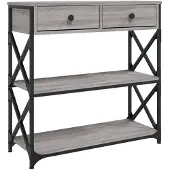 vidaXL Table console sonoma gris 75x28x75 cm bois d'ingénierie