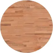 vidaXL Dessus de table Ø50x4 cm rond bois massif de hêtre