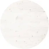 vidaXL Dessus de table rond blanc Ø80x3 cm bois de pin massif