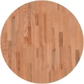 vidaXL Dessus de table Ø70x2,5 cm rond bois massif de hêtre