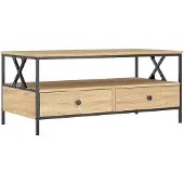 vidaXL Table basse en chêne Sonoma 100x51x45 cm Bois composite