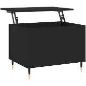 vidaXL Table basse noire 60x44,5x45 cm Bois composite