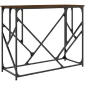 vidaXL Table console chêne marron 100x40x80 cm bois d'ingénierie