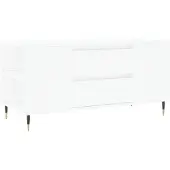 vidaXL Table basse blanche 102x44,5x50 cm Bois composite
