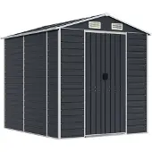vidaXL Abri de jardin anthracite 191x215x198 cm Acier galvanisé