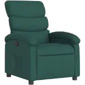 vidaXL Fauteuil relax vert foncé Tissu