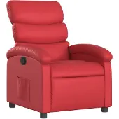vidaXL Fauteuil relax rouge similicuir