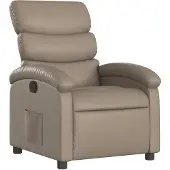 vidaXL Fauteuil relax cappuccino brun similicuir