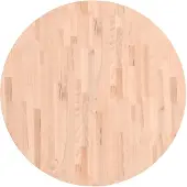 vidaXL Dessus de table Ø90x1,5 cm rond bois massif de hêtre