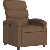 vidaXL Fauteuil relax brun Tissu