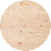 vidaXL Dessus de table rond Ø90x3 cm bois de pin massif