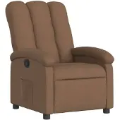 vidaXL Fauteuil relax brun Tissu