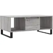vidaXL Table basse Gris Sonoma 90x50x36,5 cm Bois composite