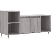 vidaXL Armoire TV Gris Sonoma 100x35x55 cm Bois composite