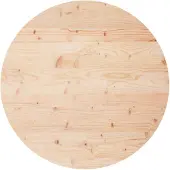 vidaXL Dessus de table rond Ø70x3 cm bois de pin massif