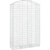 vidaXL Gabion avec arc surélevé 150x50x220/240 cm Fer galvanisé